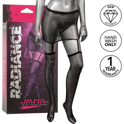 CALEXOTICS - RADIANCE GARTERED THIGH-HIGHS