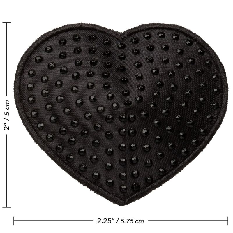 CALEXOTICS - RADIANCE HEART-SHAPED JEWELED NIPPLE COVERS