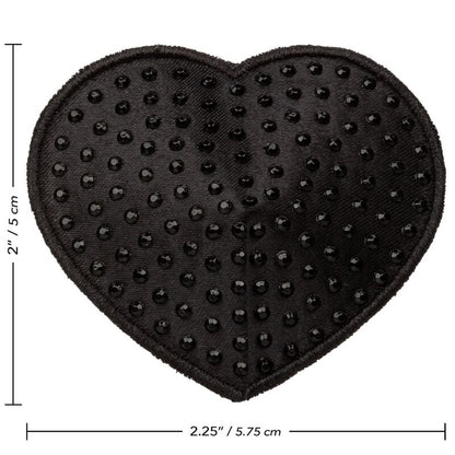 CALEXOTICS - RADIANCE HEART-SHAPED JEWELED NIPPLE COVERS