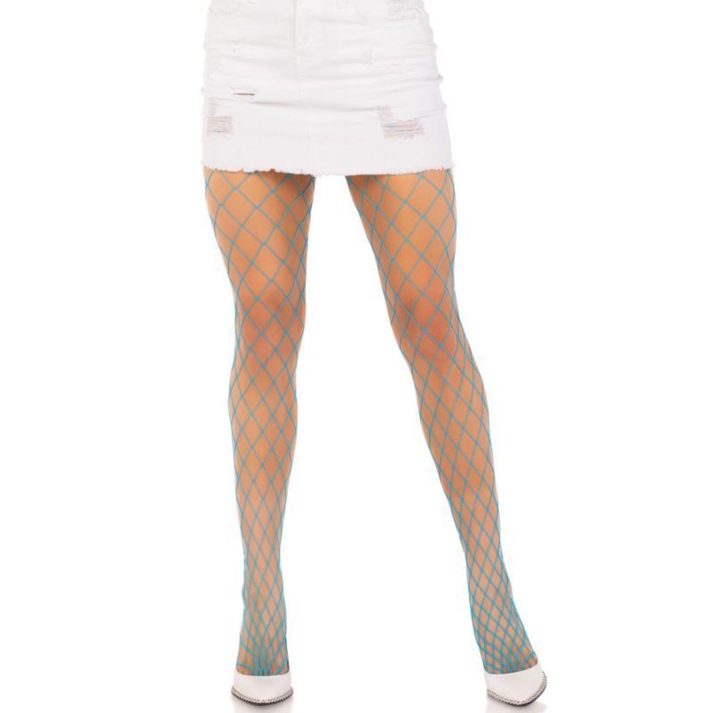 LEG AVENUE - DIAMOND NET TIGHTS BLUE