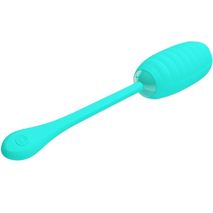 PRETTY LOVE - KIRK RECHARGEABLE VIBRATING EGG, AQUA