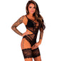 LIVCO CORSETTI FASHION - HAWAIN LC 90665 BODY SCHWARZ