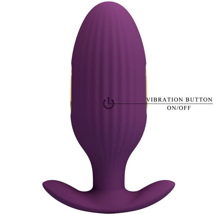 PRETTY LOVE - JEFFERSON APP-CONTROLLED ANAL PLUG PURPLE