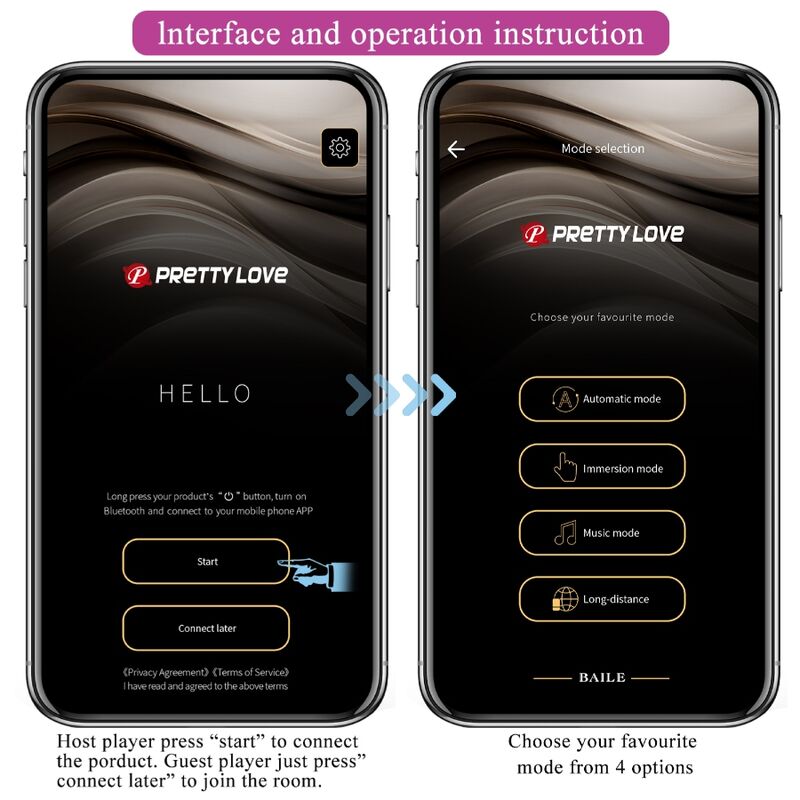 PRETTY LOVE - JEFFERSON APP-CONTROLLED ANAL PLUG PURPLE