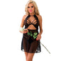 LIVCO CORSETTI FASHION - MALVIAMI LC 90625 SHIRT + PANTIES BLACK L/XL