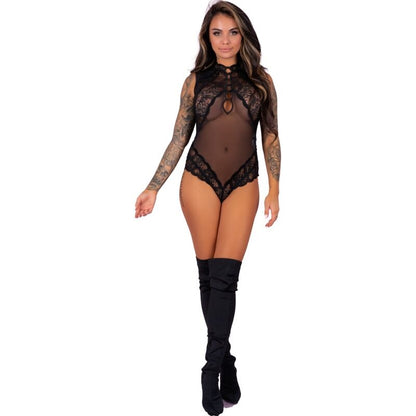LIVCO CORSETTI FASHION - SAGEN LC 90694 BODYSUIT BLACK L/XL