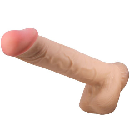 PRETTY LOVE - SLIDING SKIN SERIES REALISTIC DILDO WITH SLIDING SKIN, SAUSAGE SKIN, FLESH 26 CM