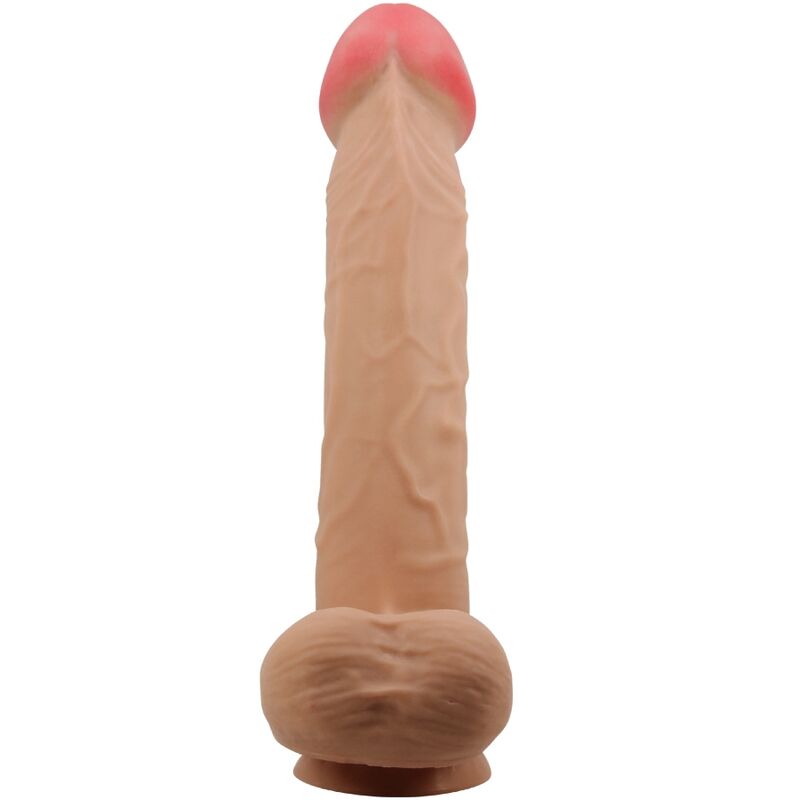 PRETTY LOVE - SLIDING SKIN SERIES REALISTIC DILDO WITH SLIDING SKIN, SAUSAGE SKIN, FLESH 26 CM