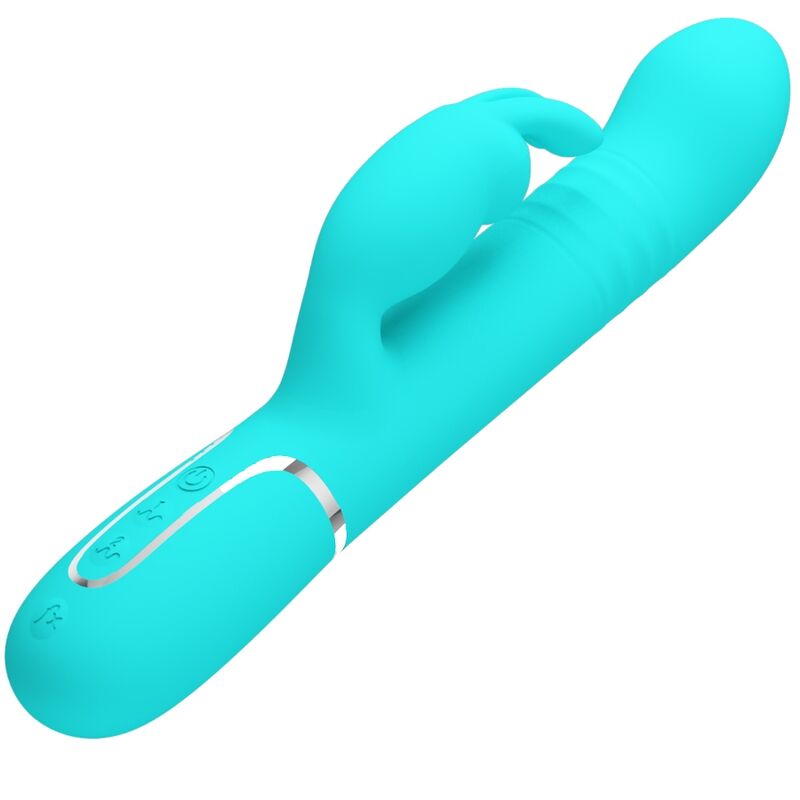 PRETTY LOVE - COALE RABBIT VIBRATOR BEADS AQUA GREEN