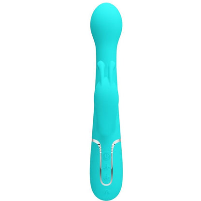 PRETTY LOVE - DEJON RABBIT VIBRATOR 3 IN 1 MULTIFUNCTIONAL AQUA GREEN