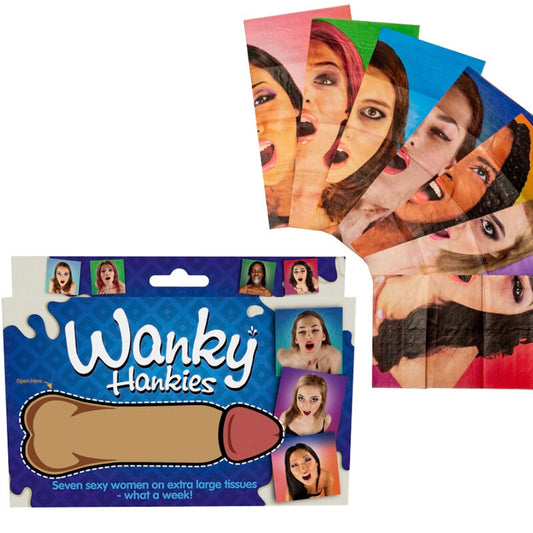 SPENCER & FLEETWOOD - WANKY HANKIES 7 EXTRA LARGE LADIES' HANDKERCHIEFS