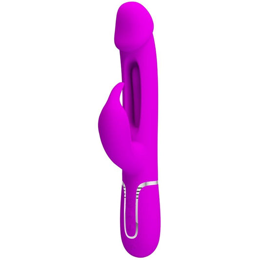 PRETTY LOVE - DEJON RABBIT VIBRATOR 3 IN 1 MULTIFUNCTION FUCSIA