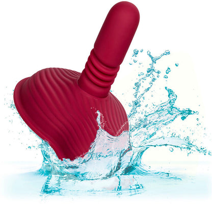 CALEXOTICS - RIDER MASSAGER DUAL MOTOR REMOTE CONTROL RED