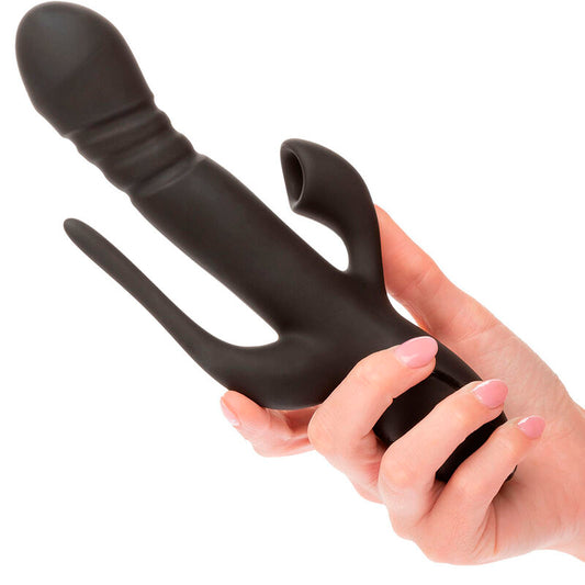 CALEXOTICS - TRIPLE EUPHORIA VIBRATOR BLACK