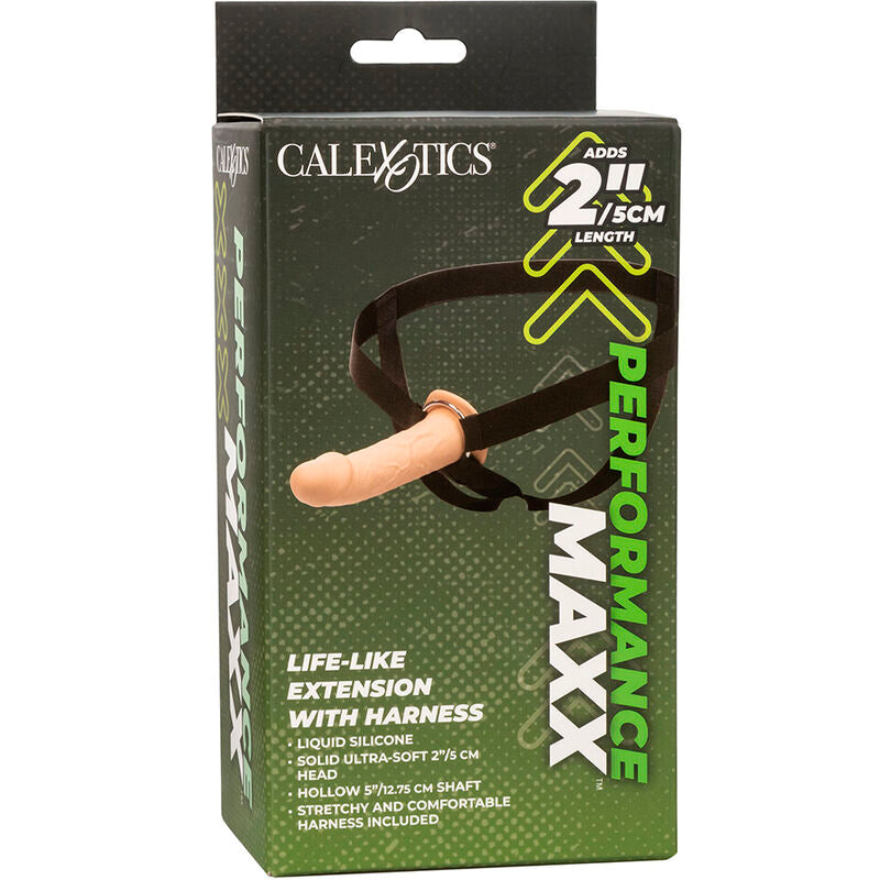 CALEXOTICS - PERFORMANCE MAXX LIFELIKE EXTENSION WITH HARNESS, FAIR SKIN