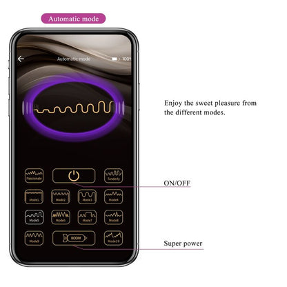 PRETTY LOVE - FISHERMAN APP-CONTROLLED VIBRATING EGG PURPLE
