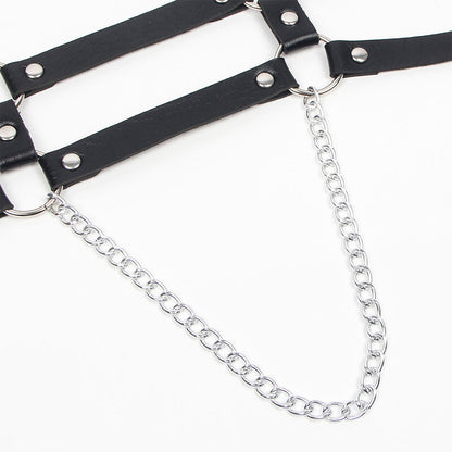 SUBBLIME - HARNESS WITH STRAPS AND CHAIN ??DETAILS ONE SIZE