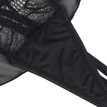 SUBBLIME - TEDDY-HALTER-NECK-BARE-BACK-LACE BLACK S/M