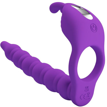 PRETTY LOVE - BLACKNEY PENIS RINGS WITH VIBRATOR PLUG