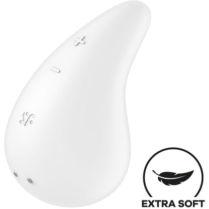 SATISFYER - DEW DROP VIBRATOR LAY ON WHITE