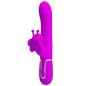 PRETTY LOVE - MULTIFUNCTIONAL RABBIT VIBRATOR 4 IN 1 BUTTERFLY FUCHSIA