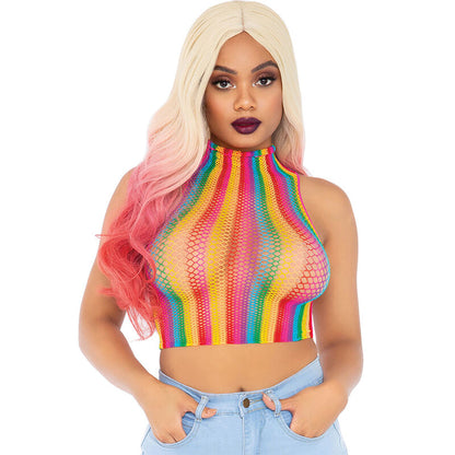LEG AVENUE - MULTICOLORED FISHNET DRESS