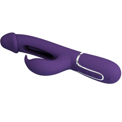 PRETTY LOVE - KAMPAS RABBIT 3-IN-1 MULTIFUNCTION VIBRATOR WITH TONGUE VIOLET