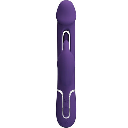 PRETTY LOVE - KAMPAS RABBIT 3-IN-1 MULTIFUNCTION VIBRATOR WITH TONGUE VIOLET