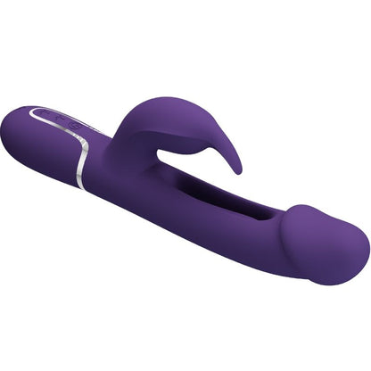 PRETTY LOVE - KAMPAS RABBIT 3-IN-1 MULTIFUNCTION VIBRATOR WITH TONGUE VIOLET