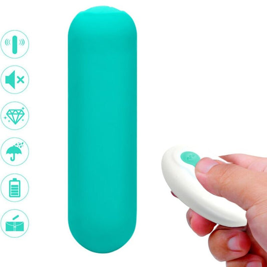 ARMONY - SPLASH JOIE VIBRATOR BULLET SILIKON FERNBEDIENUNG 10 VIBRATIONEN 75 X 19 CM GRÜN