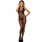 SUBBLIME - 951993 BLACK SHEER MESH BODYSTOCKING WITH OPEN CROTCH ONE SIZE