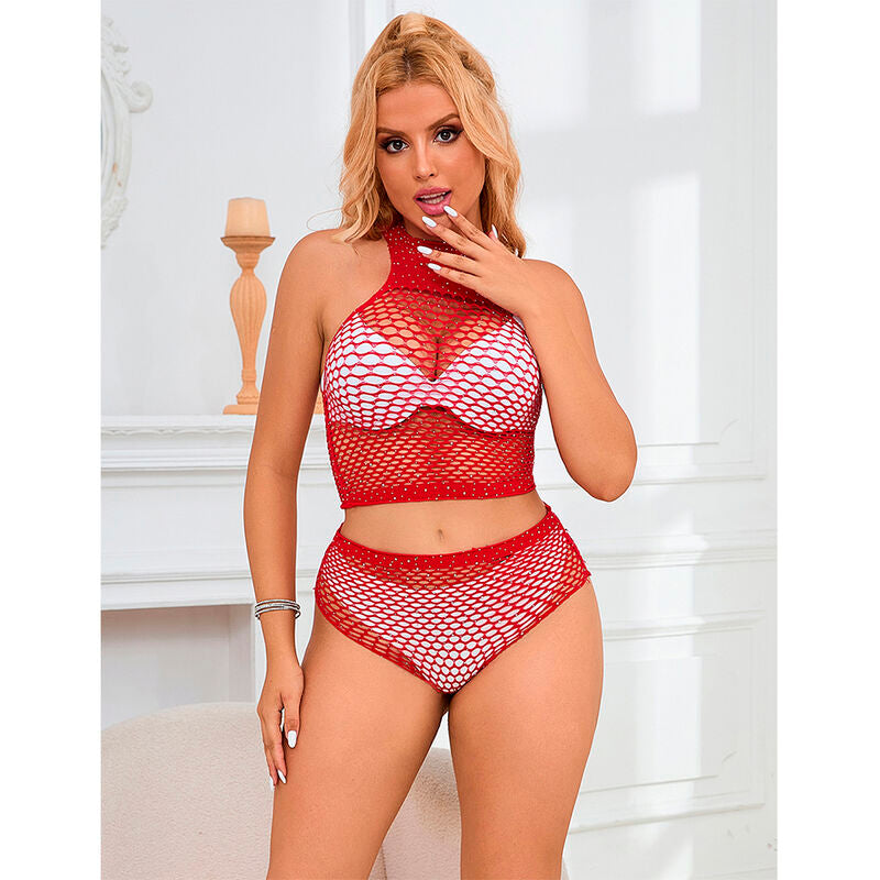 SUBBLIME - 952402 NET SET WITH PINK DIAMONDS ONE SIZE
