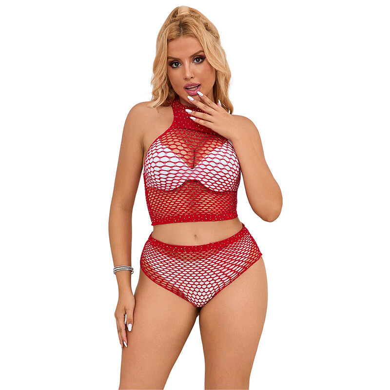 SUBBLIME - 952402 NET SET WITH PINK DIAMONDS ONE SIZE
