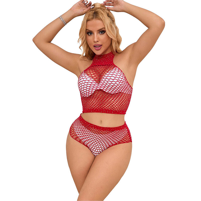 SUBBLIME - 952402 NET SET WITH PINK DIAMONDS ONE SIZE