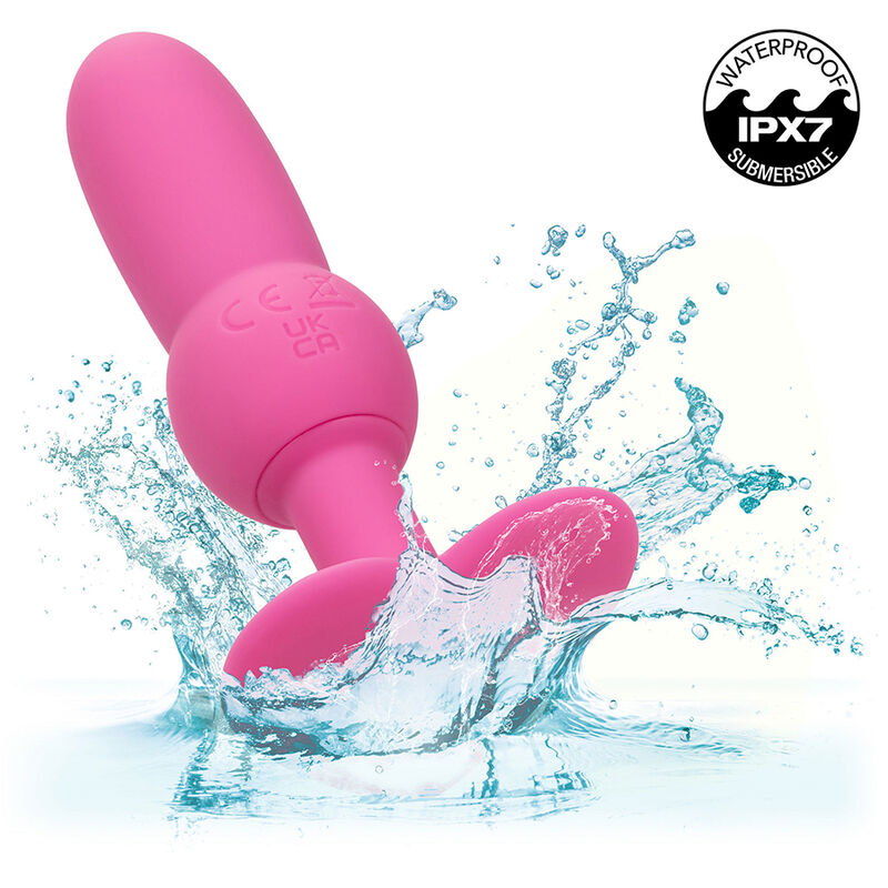 CALEXOTICS - FIRST TIME ANAL PLUG WITH BEADED PROBE 10 VIBRATIONS PINK