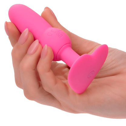 CALEXOTICS - FIRST TIME ANAL PLUG WITH BEADED PROBE 10 VIBRATIONS PINK