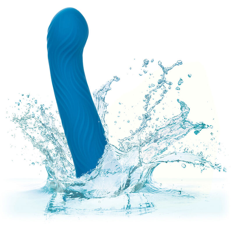 CALEXOTICS - WAVE RIDER RIPPLE BUTT PLUG BLUE