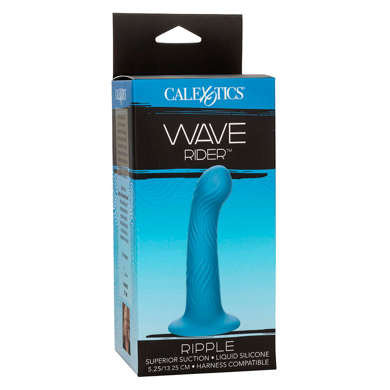 CALEXOTICS - WAVE RIDER RIPPLE BUTT PLUG BLUE