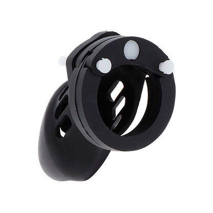 HIDDEN DESIRE - EXTREME SILICONE CHASTITY PUMP CAGE SIZE S BLACK