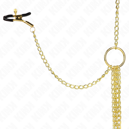 KINK - 4 Nipple and Clitoris Clamps, Adjustable, Gold