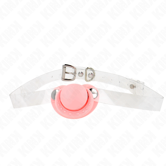 KINK - PINK PACIFIER SHAPE NIPPLE CLAMP 5.5 x 4 CM ADJUSTABLE 43-60 CM
