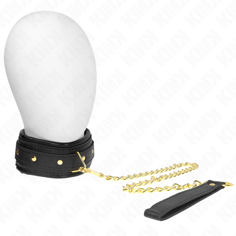 KINK - NECKLACE WITH SPONGE FAUX LEATHER STRAP MODEL 1 ADJUSTABLE 37-54 CM X 3 CM