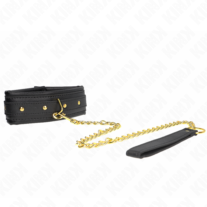KINK - NECKLACE WITH SPONGE FAUX LEATHER STRAP MODEL 1 ADJUSTABLE 37-54 CM X 3 CM