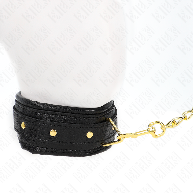 KINK - NECKLACE WITH SPONGE FAUX LEATHER STRAP MODEL 1 ADJUSTABLE 37-54 CM X 3 CM