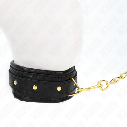 KINK - NECKLACE WITH SPONGE FAUX LEATHER STRAP MODEL 1 ADJUSTABLE 37-54 CM X 3 CM