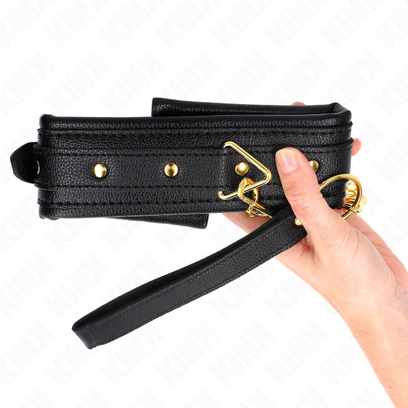 KINK - NECKLACE WITH SPONGE FAUX LEATHER STRAP MODEL 1 ADJUSTABLE 37-54 CM X 3 CM