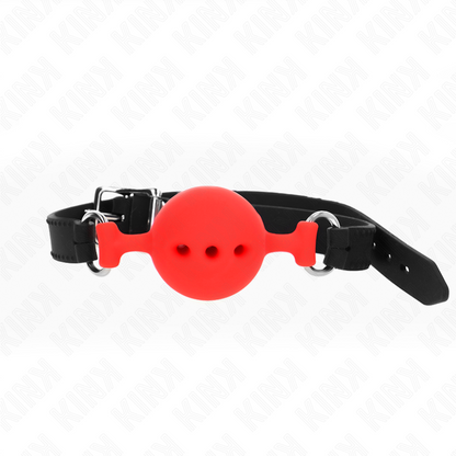 KINK - FULL SILICONE FLAPS 55 x 2 CM WITH 4.5 CM BALL SIZE M RED ADJUSTABLE 35-51 CM