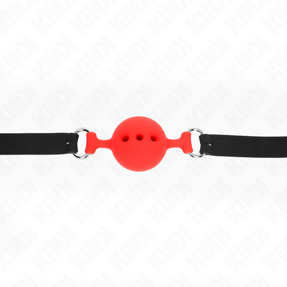 KINK - FULL SILICONE FLAPS 55 x 2 CM WITH 4.5 CM BALL SIZE M RED ADJUSTABLE 35-51 CM