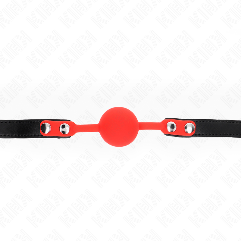 KINK - SILICONE BALL GAG 4 CM WITH LOCK 60 x 2 CM