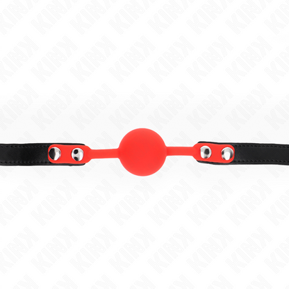 KINK - SILICONE BALL GAG 4 CM WITH LOCK 60 x 2 CM